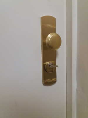 Brass knob for armored door EP21