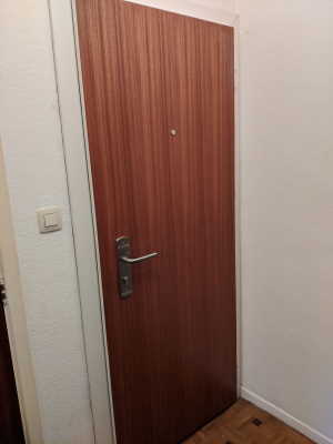 Gepantserdedeuren deur EP21 Sapelli hout